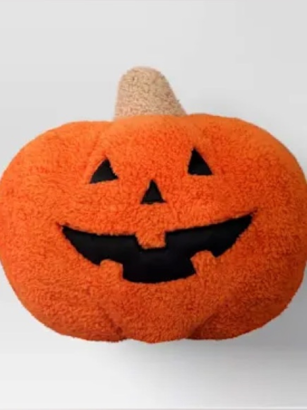 2 Plush Orange Jack-O'-Lantern Pillow - Home Accents
